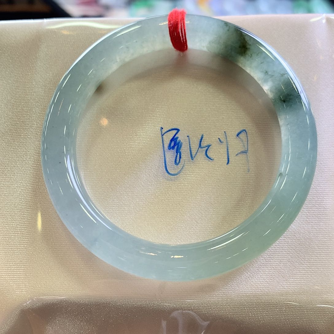 翡翠手镯未镶嵌51.3圆条