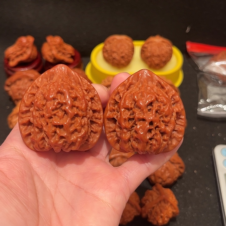 文玩核桃把件官帽46