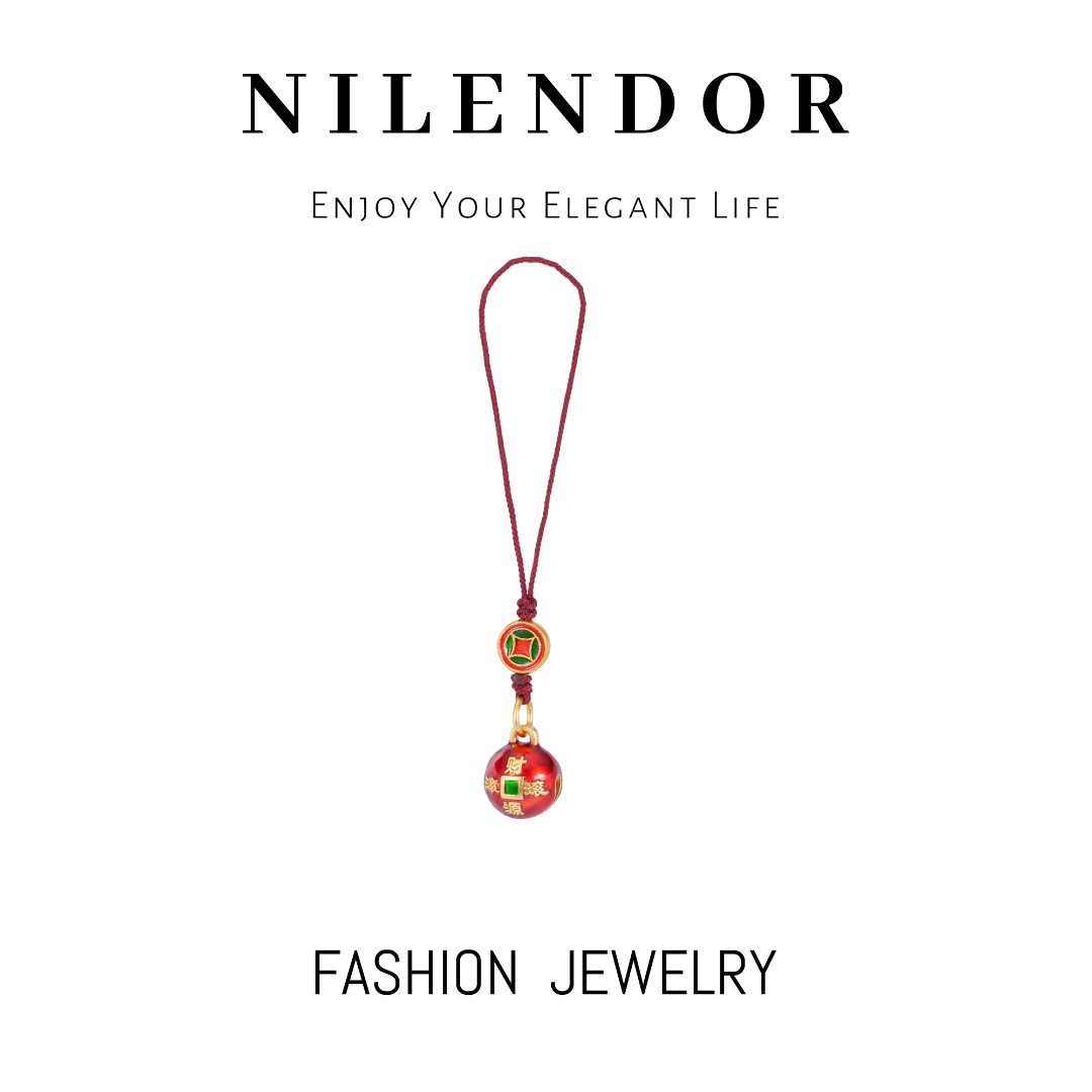 铜合金吊坠 XL-649爆款国潮财源滚滚铃铛配饰
