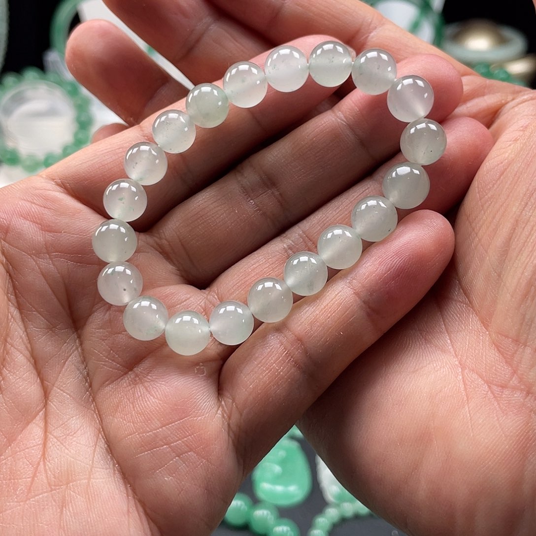 石英质玉手链未镶嵌a**呀