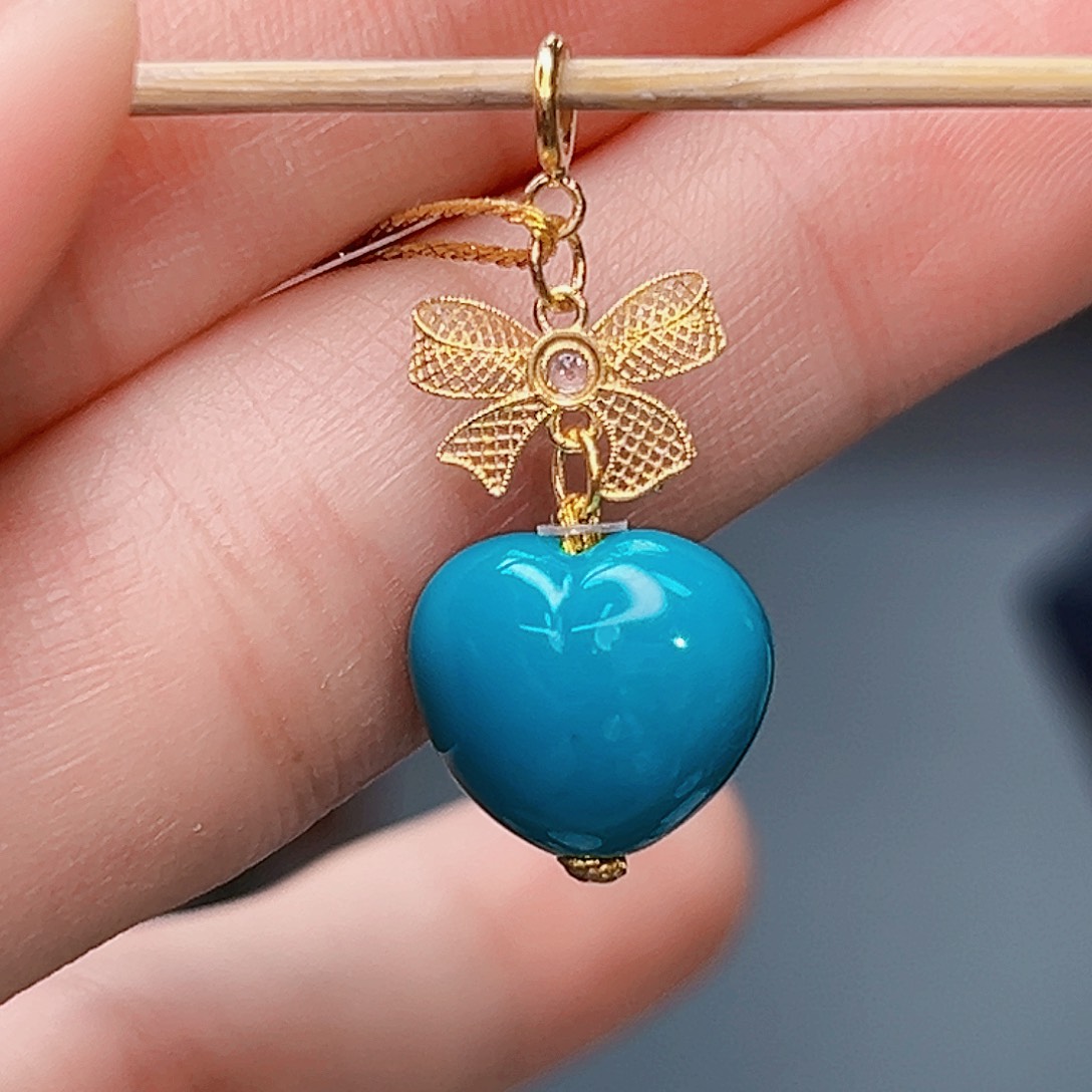 绿松石珠宝奇石18K金镶嵌