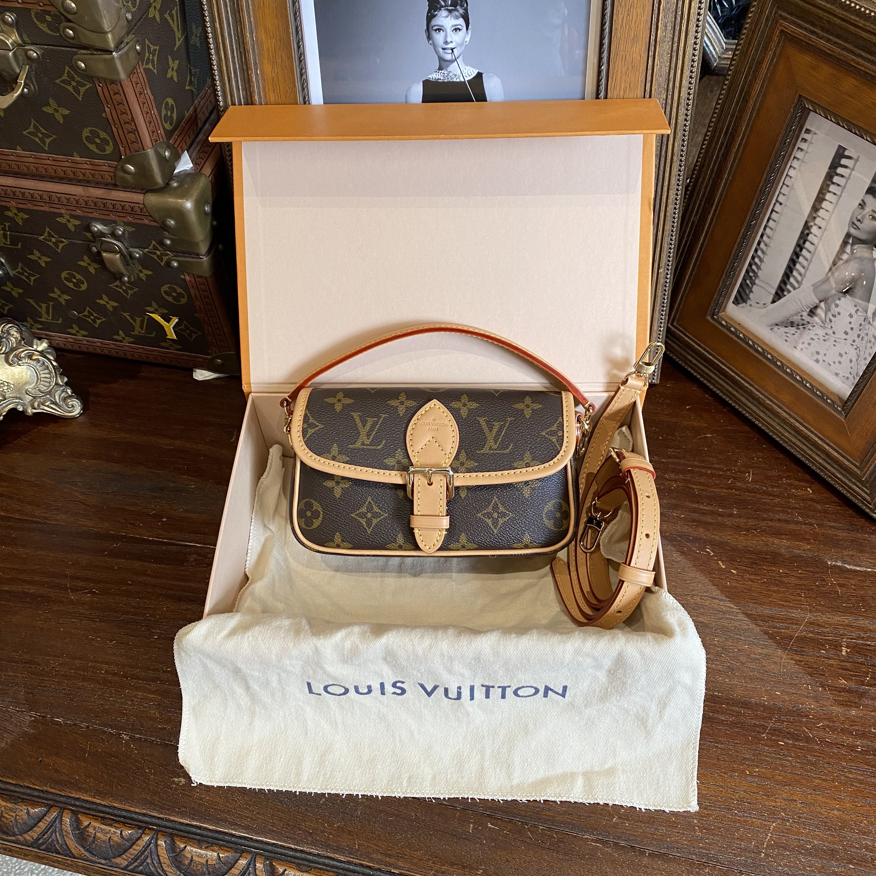 99新 LV LV nano mini 法棍包 芯片款/sp25006