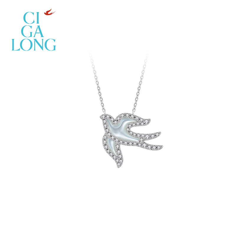 CIGALONG灵燕母贝项链/耳钉/耳夹/手链「飞燕」系列 