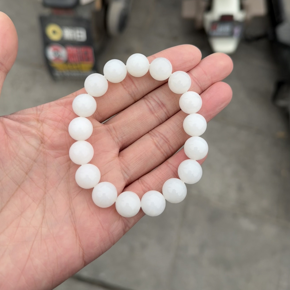 和田玉羊脂白玉手串