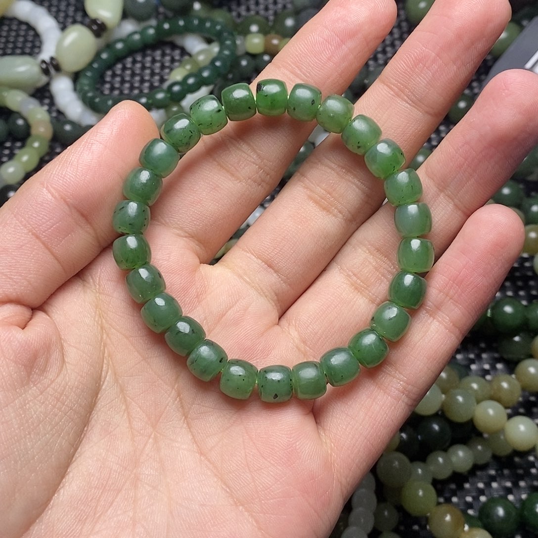 和田玉未镶嵌手串8