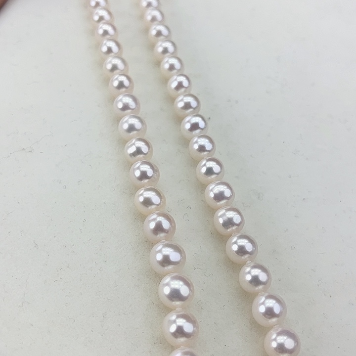 淡水珍珠颈饰银S925镶嵌卡8极光炫彩