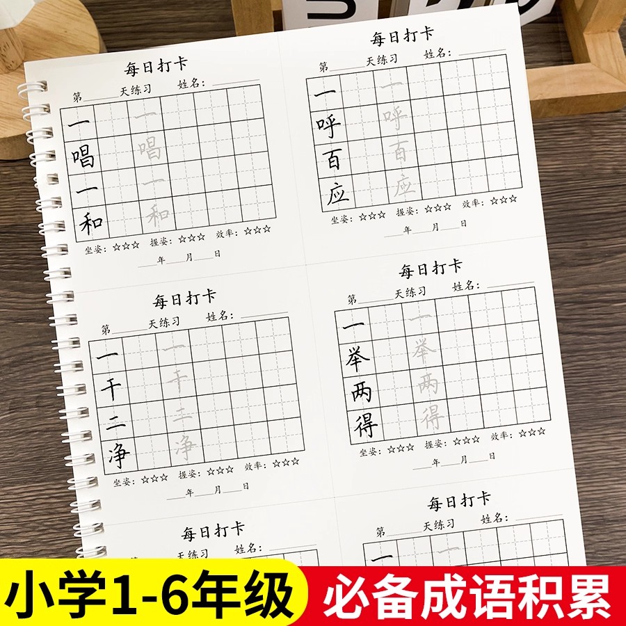小学生练字帖2025新版小学生成语积累大全训练字帖语文汇总手册