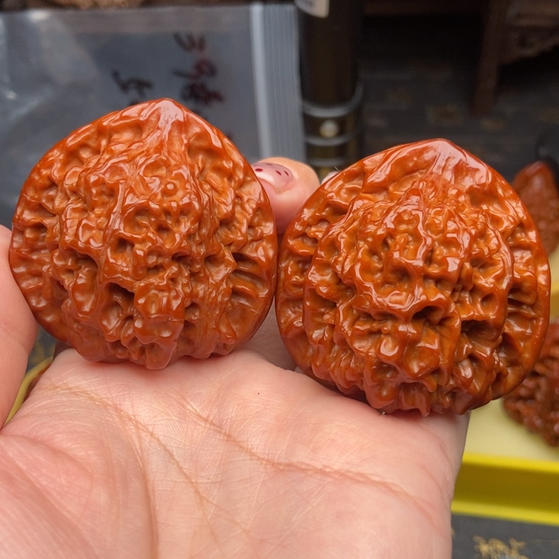 文玩核桃吊坠官帽48