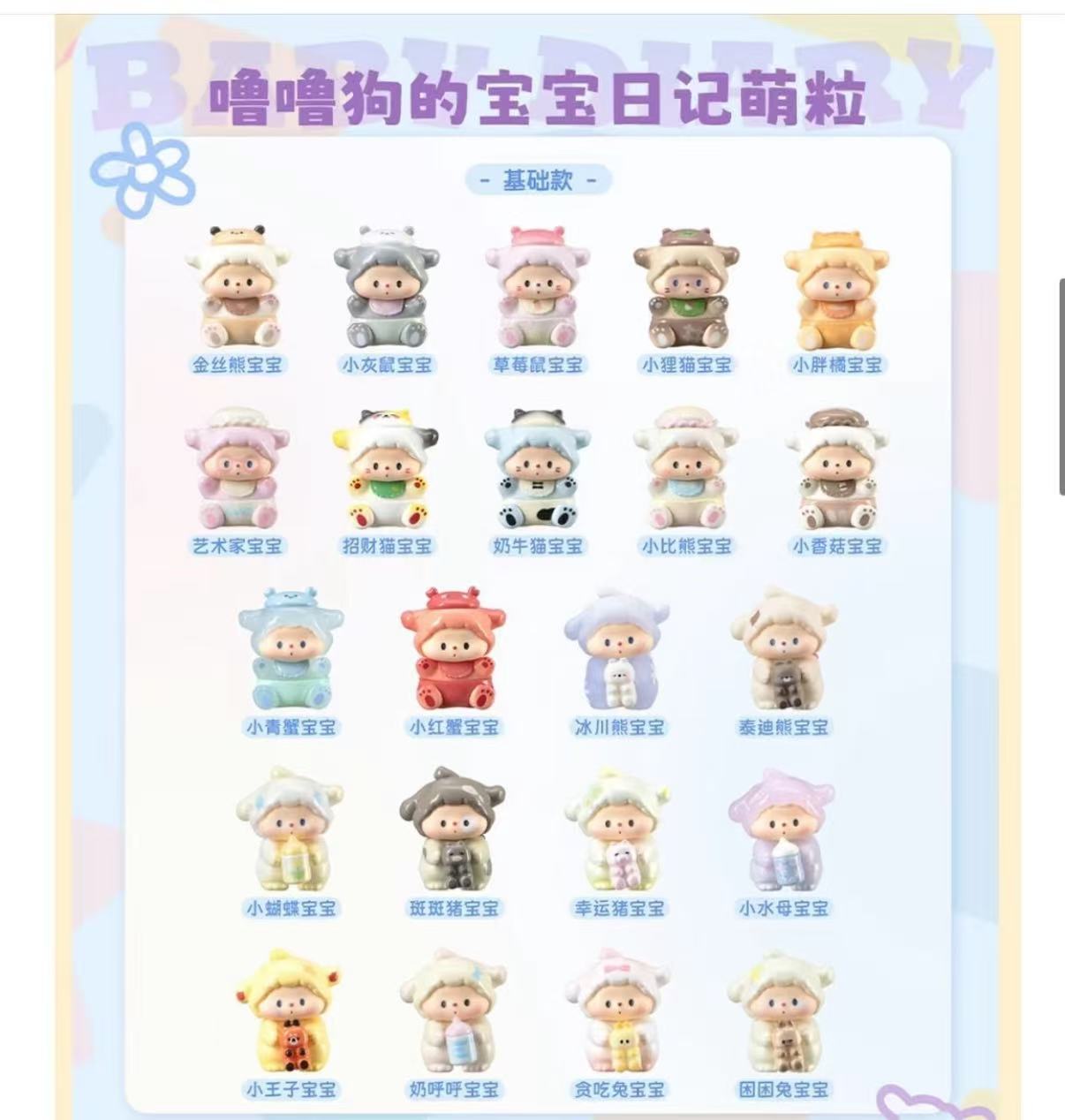 宝宝日记潮玩老粉代拆