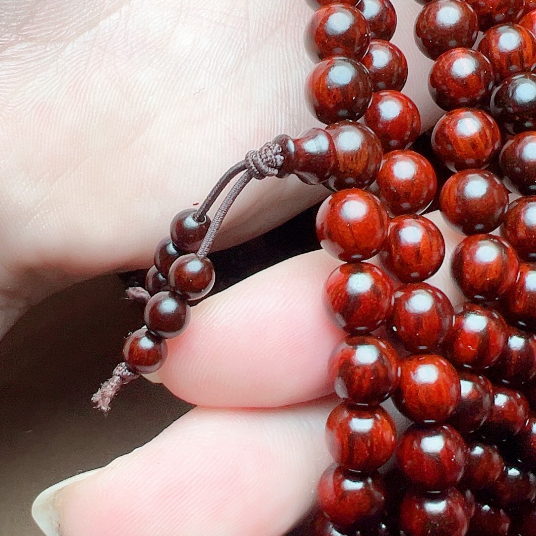 小叶紫檀手串/手链08琴料满芝麻纹毕业级