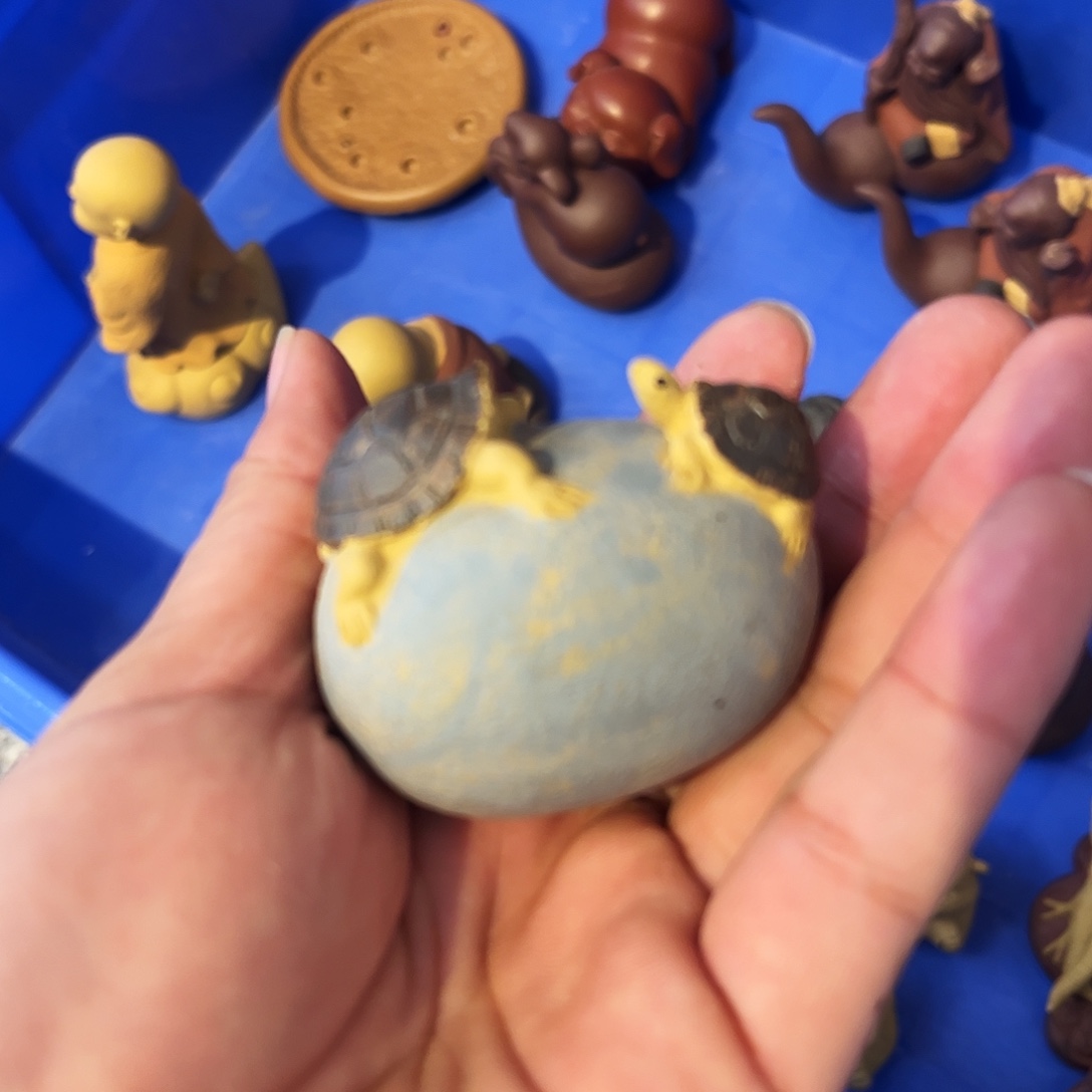 紫砂茶杯高端紫砂雕塑作品微瑕