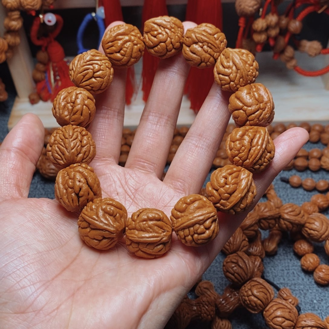 吊坠桃核桃枭手串1
