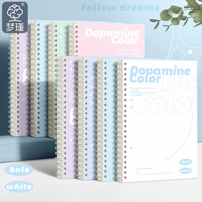 【直播】极简主义简单清新线圈本A5加厚耐用厚实固笔记本本子