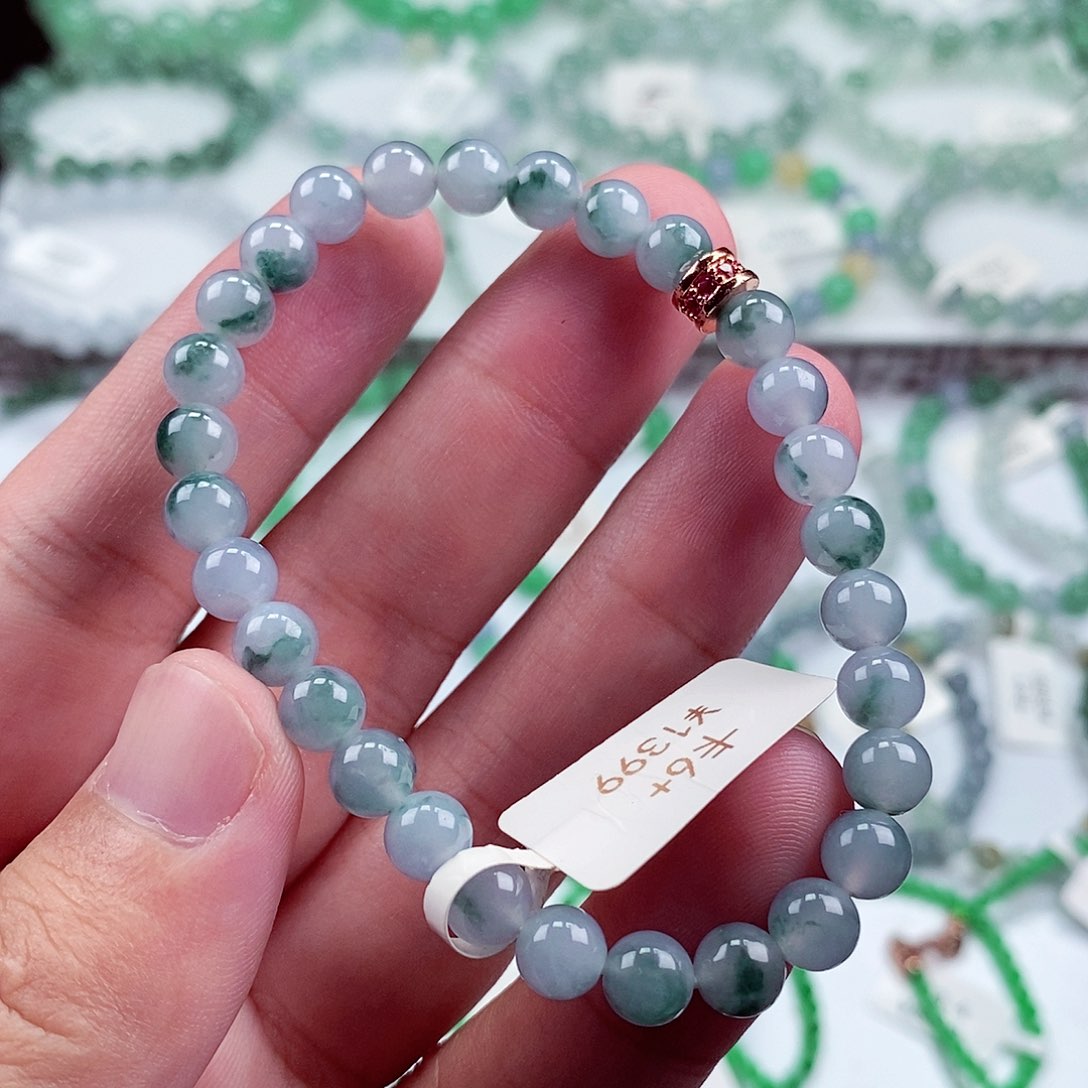 未镶嵌手链翡翠卡6+