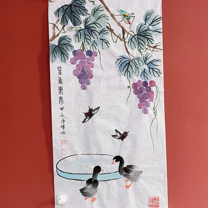 国画冯伟老师手绘国画作品音浩