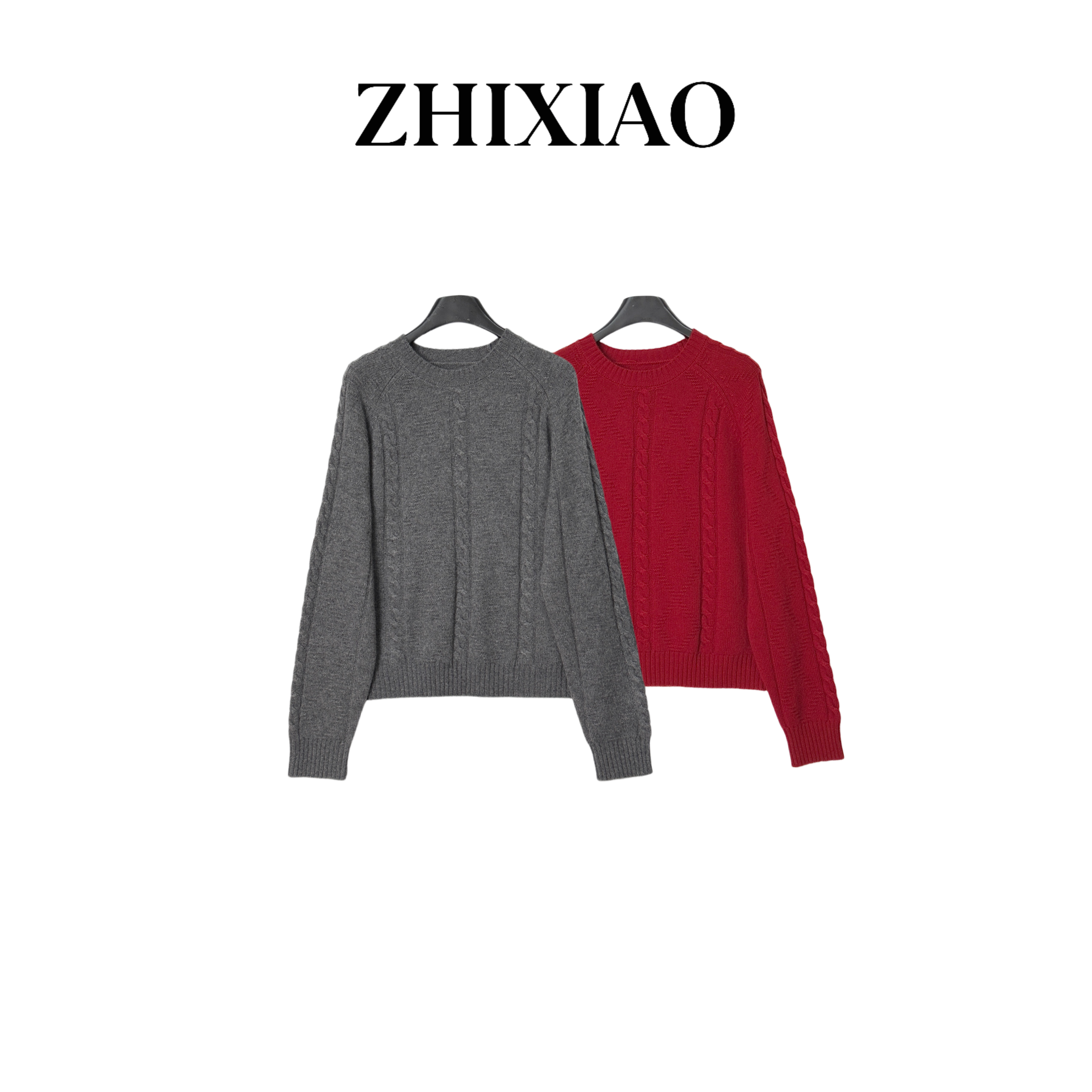 【ZHIXIAO】秋冬新款：纯色套头毛衣TR1205