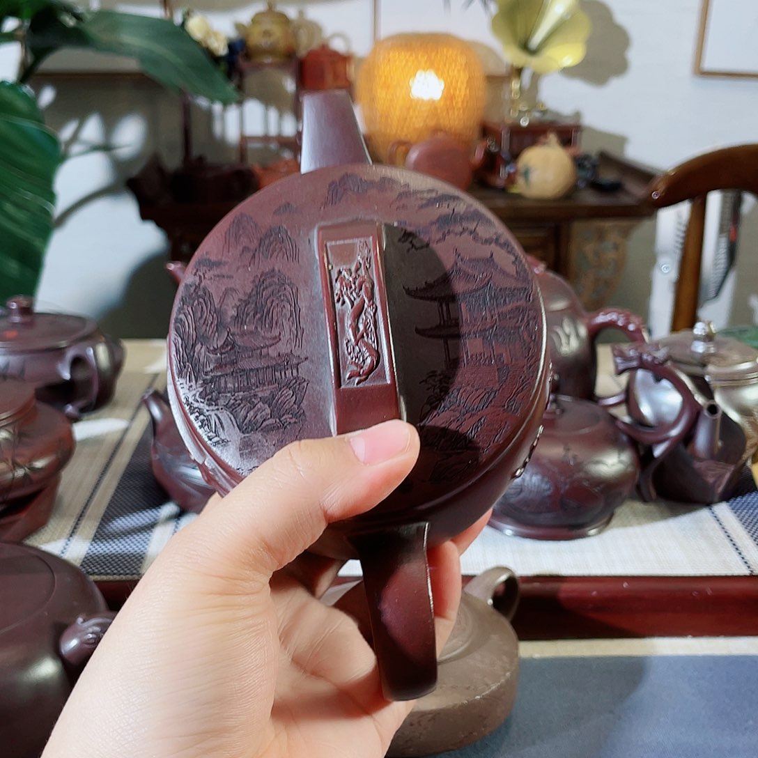 紫砂茶壶哈哈哈哈好可爱