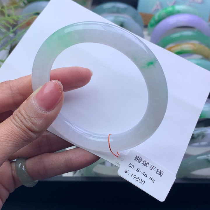 翡翠手镯未镶嵌天然翡翠手镯