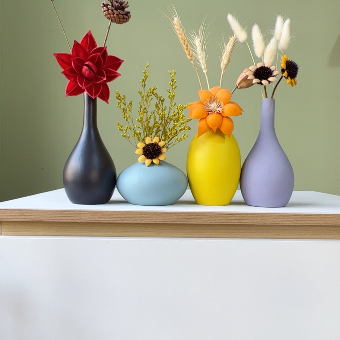 陶瓷花瓶陶瓷花瓶带花高度20-30厘米左右