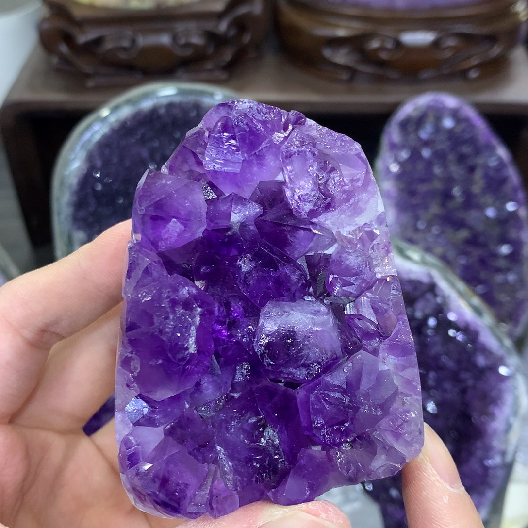 紫晶珠宝半成品未镶嵌908