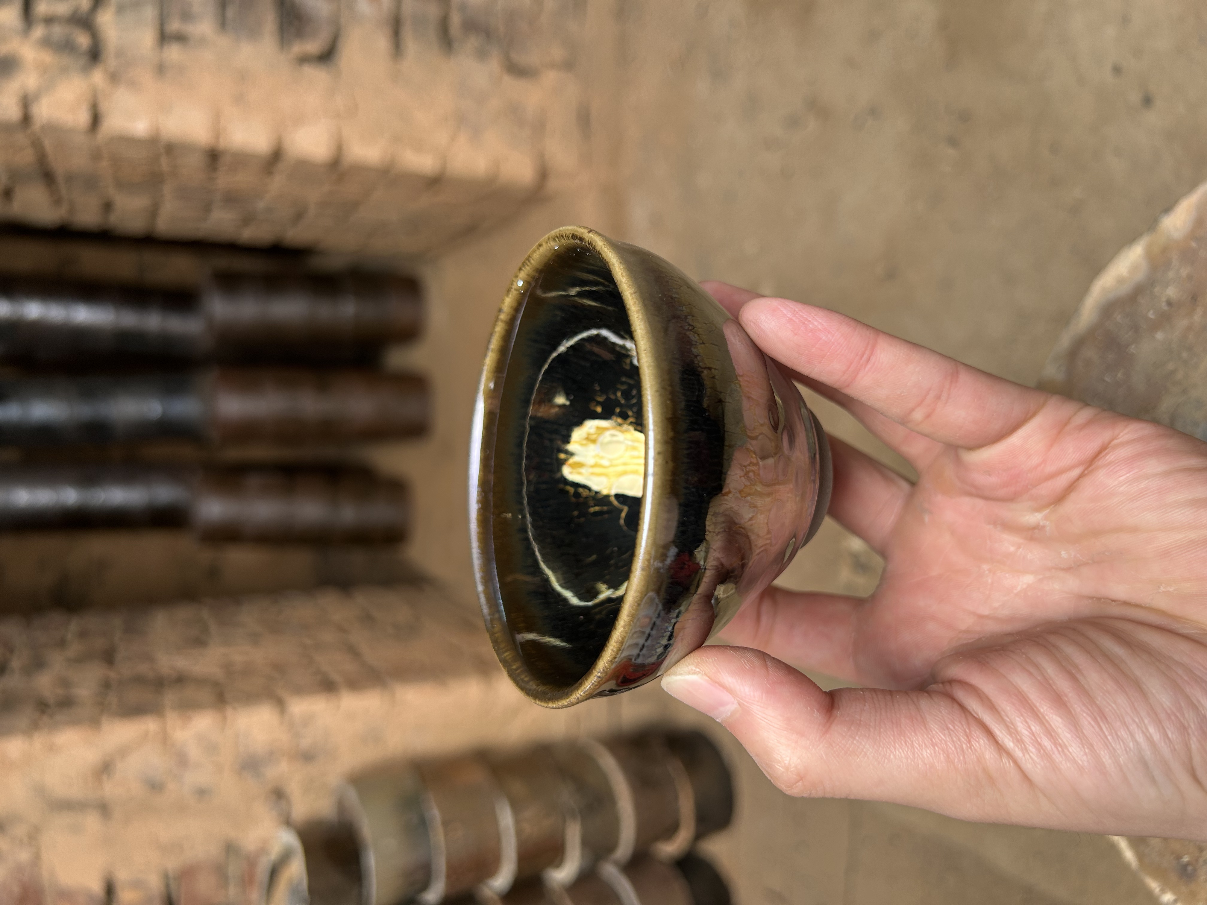 闪购 建窑建盏 幻彩隐曜 礼盒装带溯源证书电烧