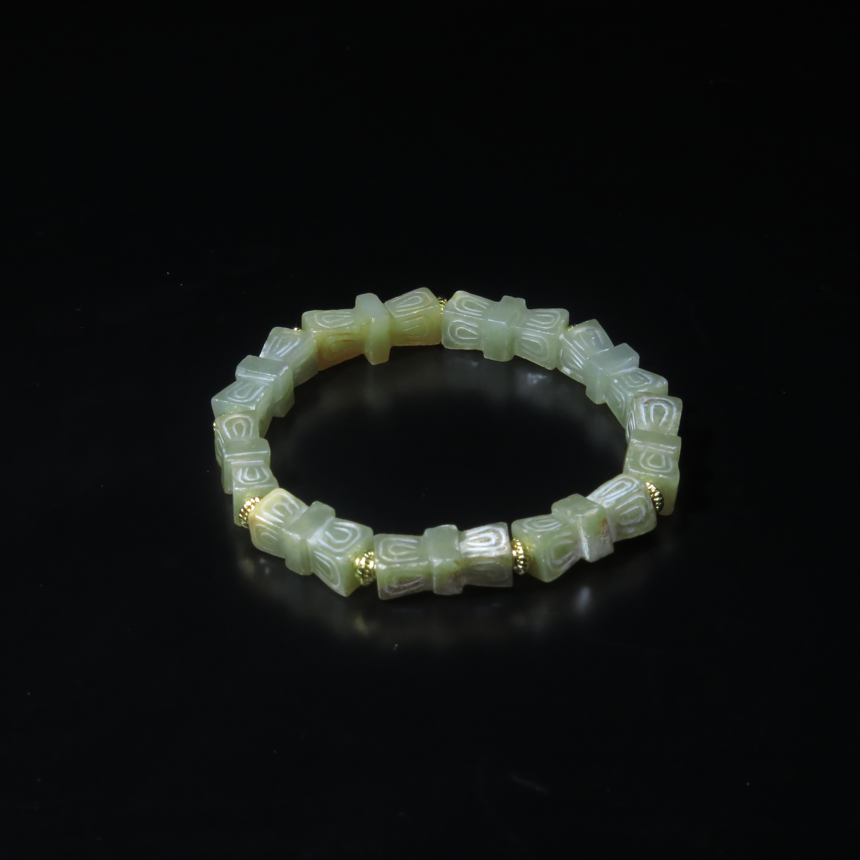 晚明玉压胜串饰/MZ618487/和田玉/民族文物