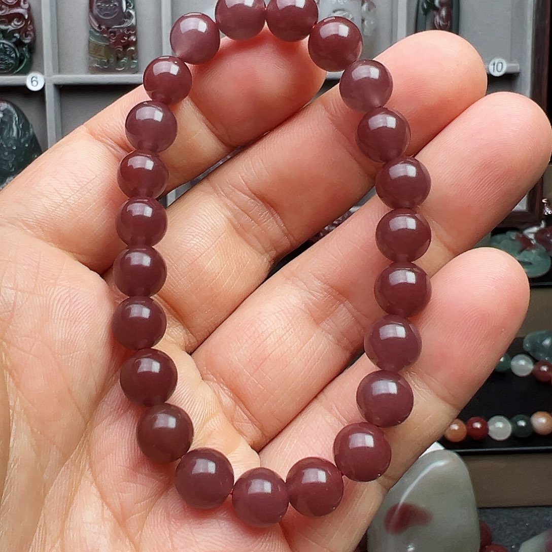 玛瑙/玉髓未镶嵌秦紫玉