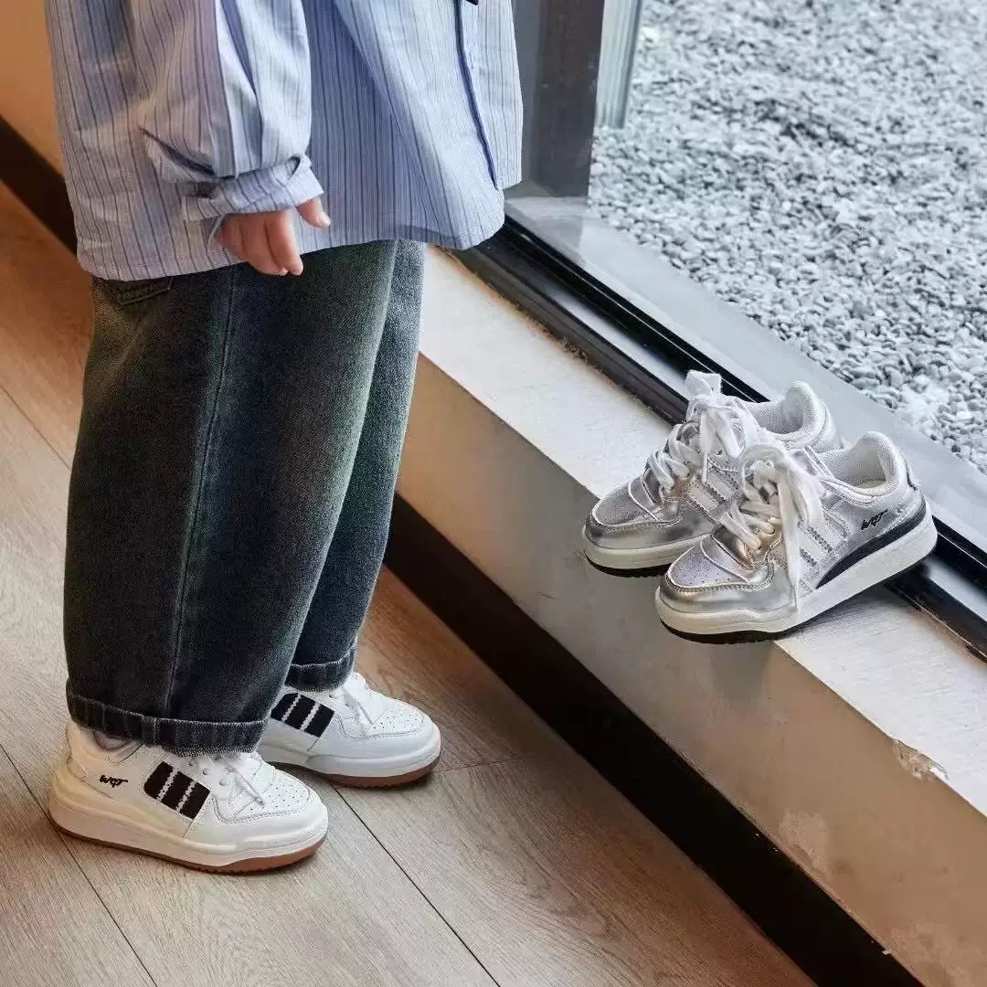 2025新款儿童小白春季女宝鞋子男童女童板鞋休闲中大童德训鞋儿童