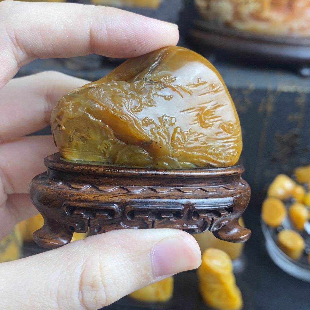 月***明寿山石寿山石精品