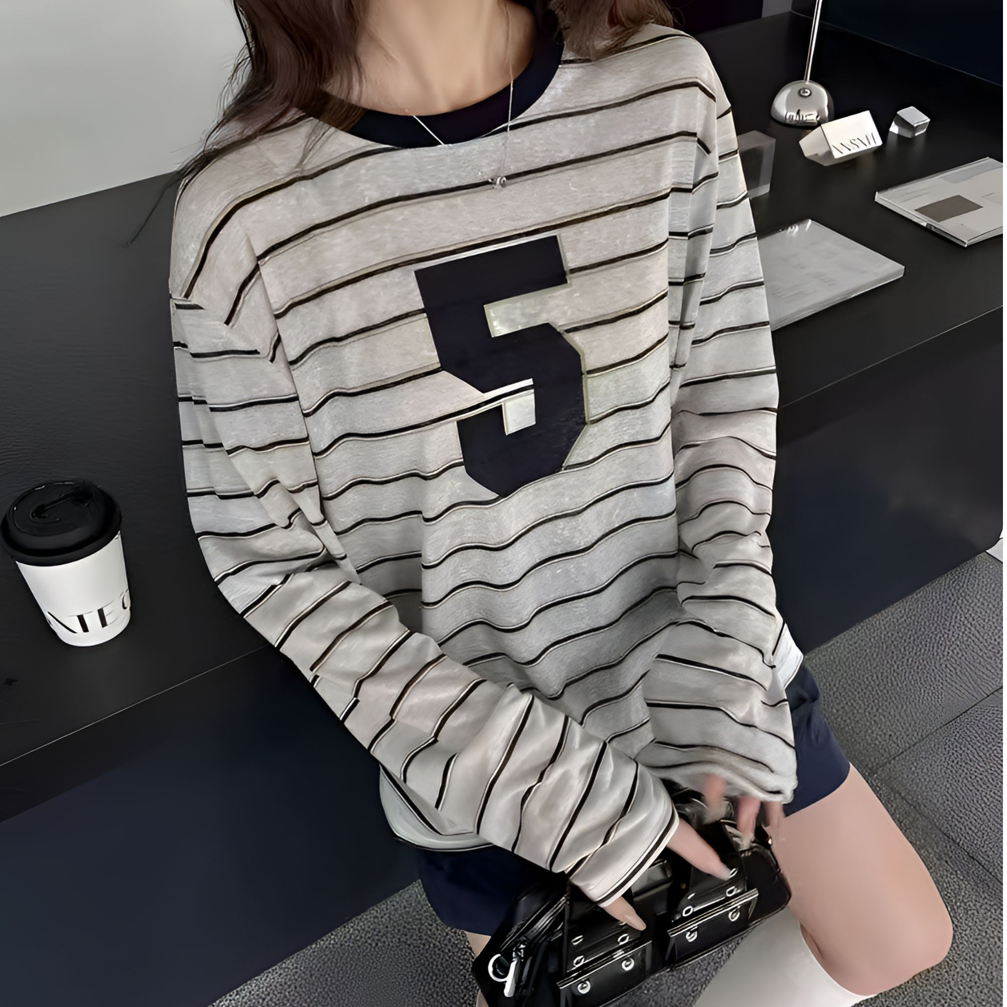 T451-T500春夏季韩系新款实体店品质韩版高级感女装气质短袖上衣