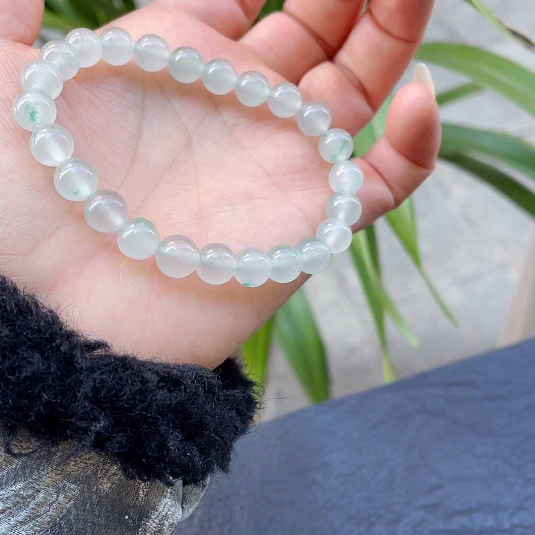 石英质玉手串未镶嵌卡8