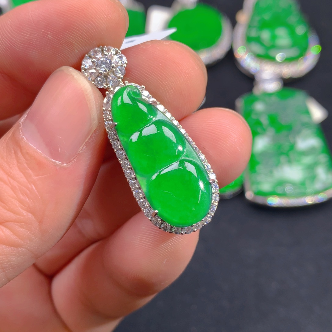 翡翠颈饰银S925镶嵌1111111111