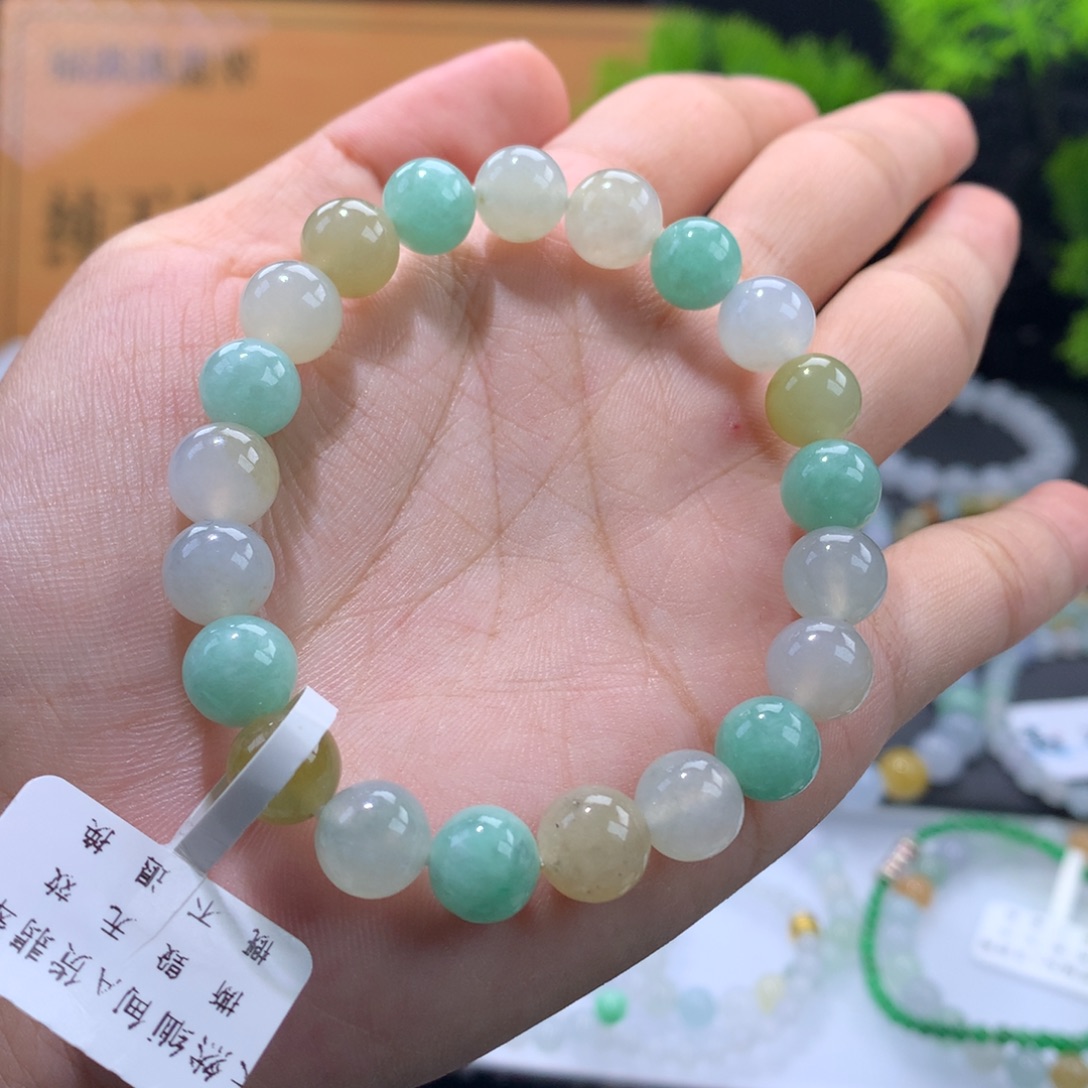 翡翠未镶嵌手链卡9