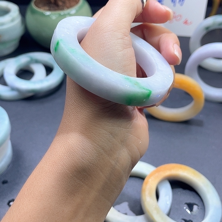 定制翡翠翡翠手镯定制未镶嵌未镶嵌49-58正圈