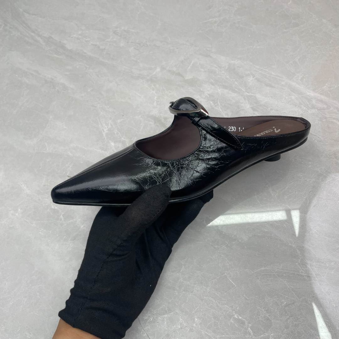 拖鞋女 (牛皮)83-53611 （孤品）e区37码