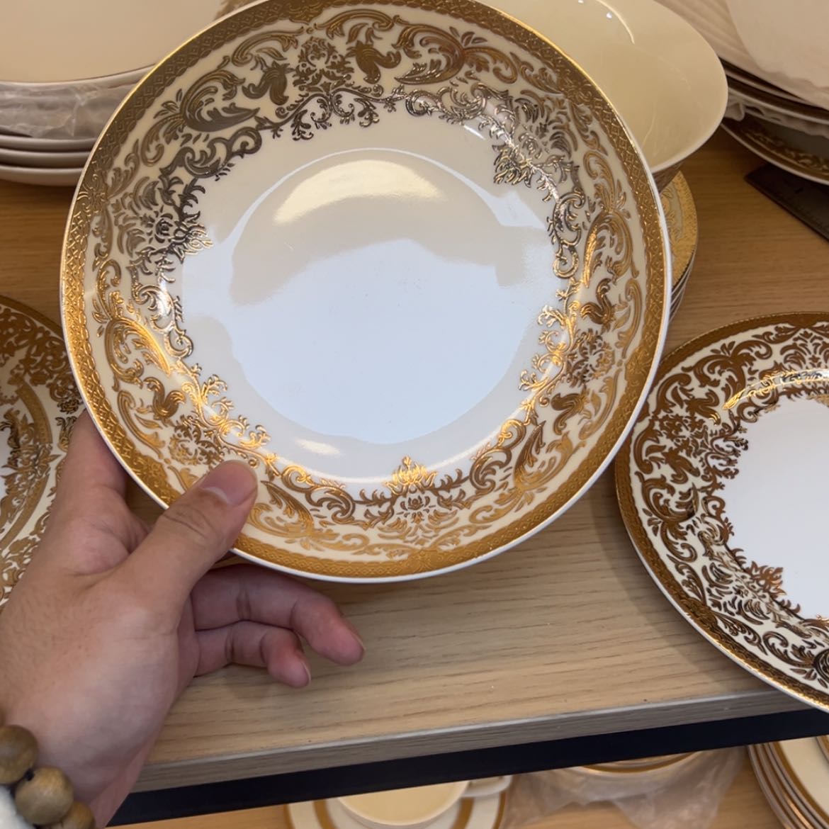 【闪购商品】瓷片8寸深菜盘两个一单福利价