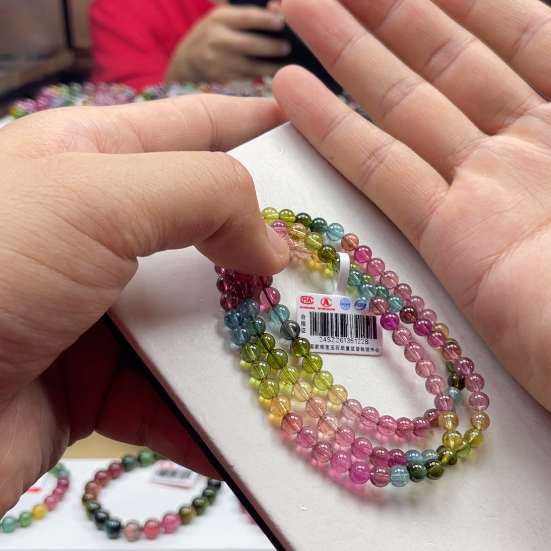 碧玺手串未镶嵌5mm.mmmmmmmmmmm