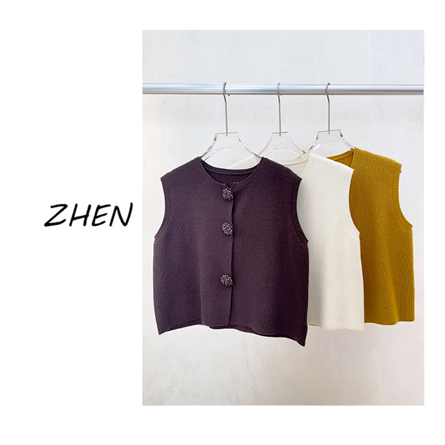 【ZHEN】25K01276 2025新款外套职场风小众设计师款马甲