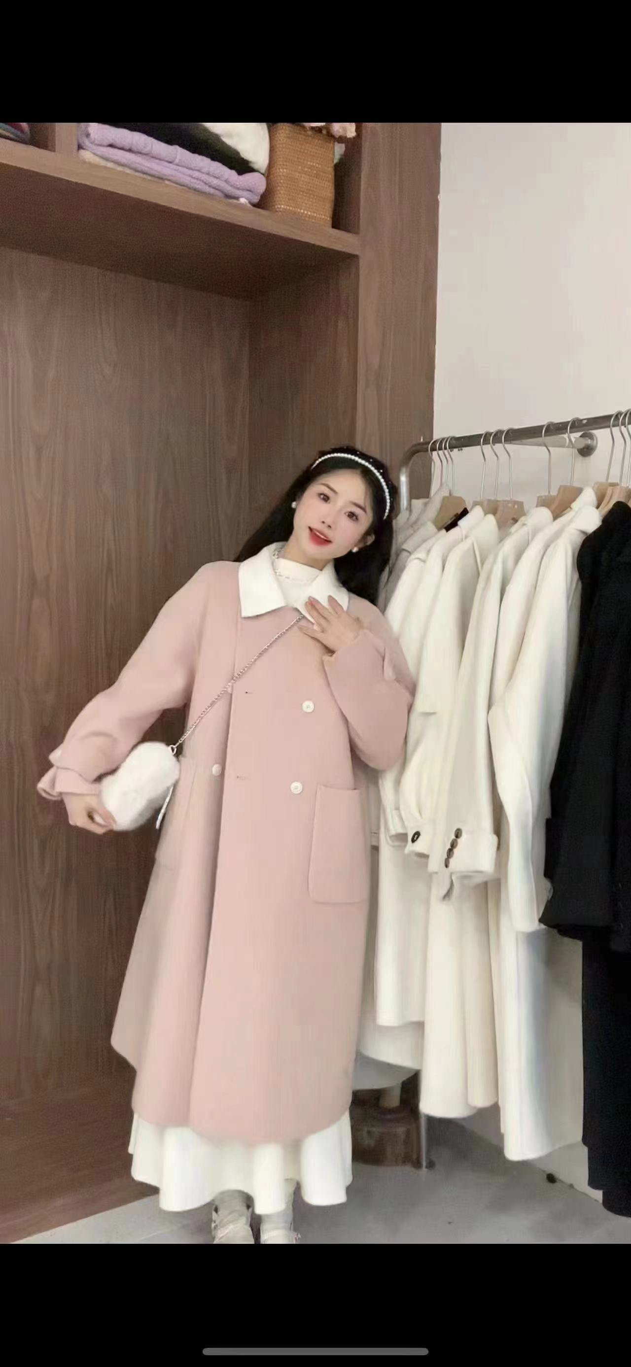 邹先森9208-31时尚百搭双面呢韩版网红洋气外套