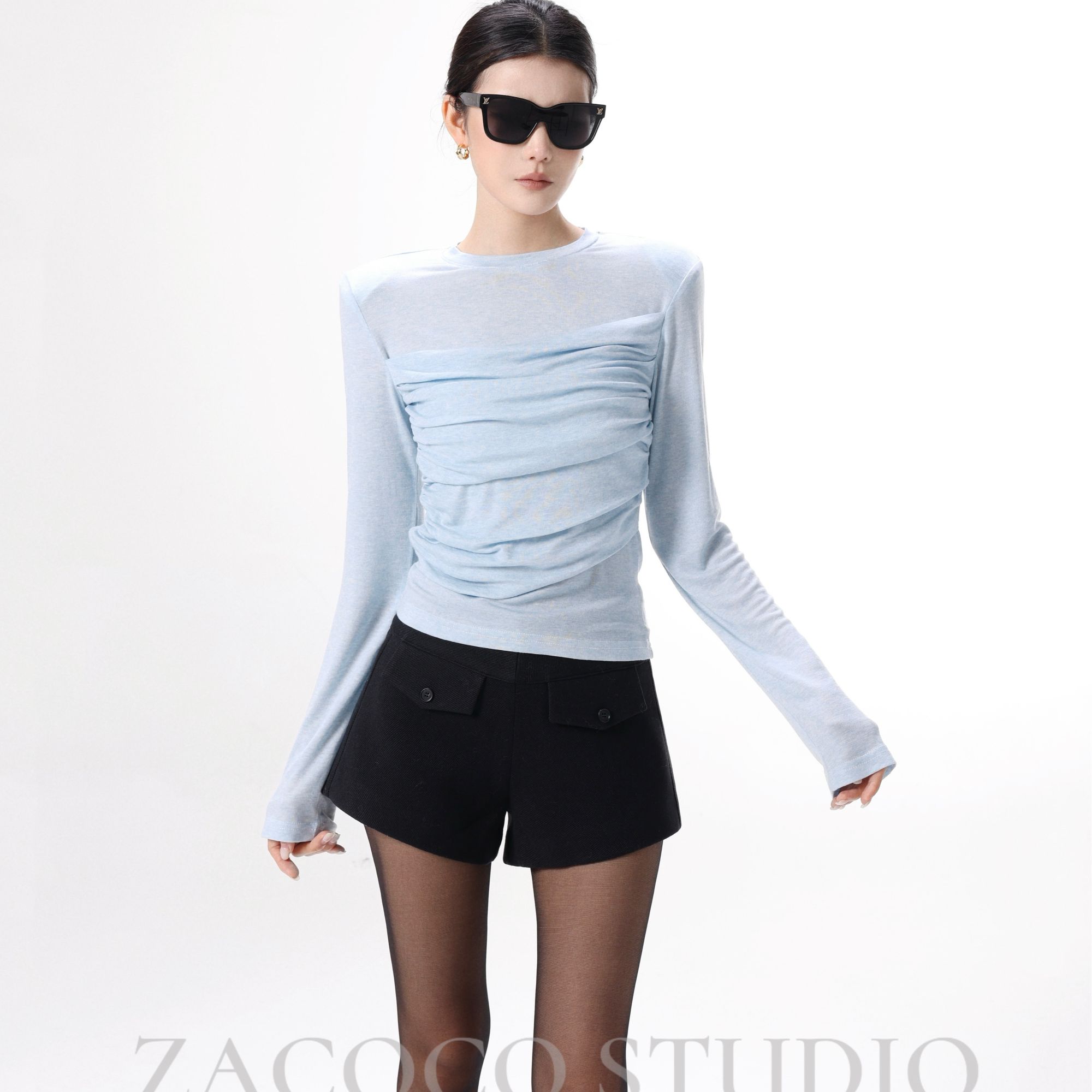 【ZACOCO】秋季新款时尚洋气百搭拍照必备流行打底2025内搭3567秋冬