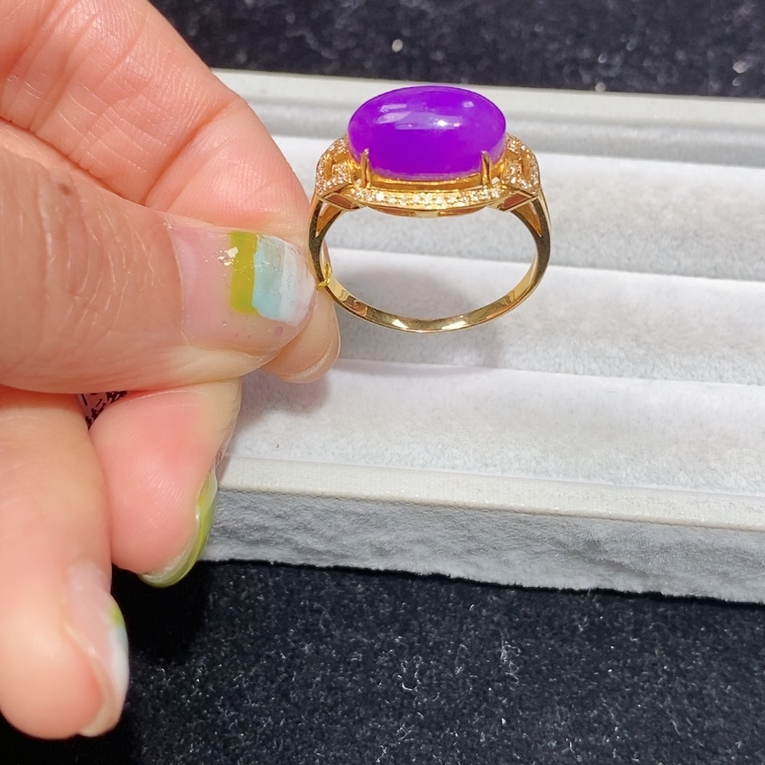 苏纪石（舒俱来）18K金镶嵌戒指