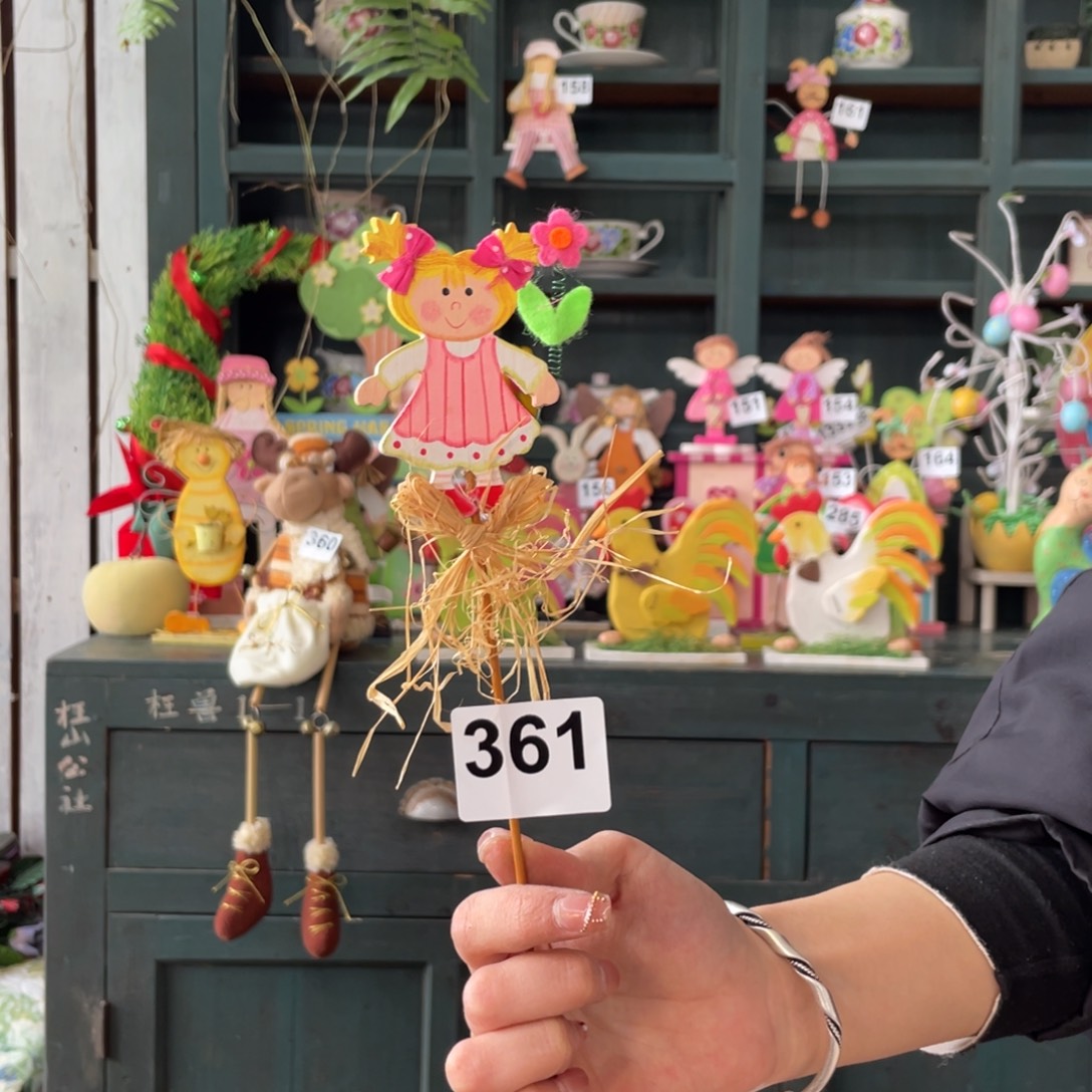 木质圣诞月福老货玩具中古风默认微瑕