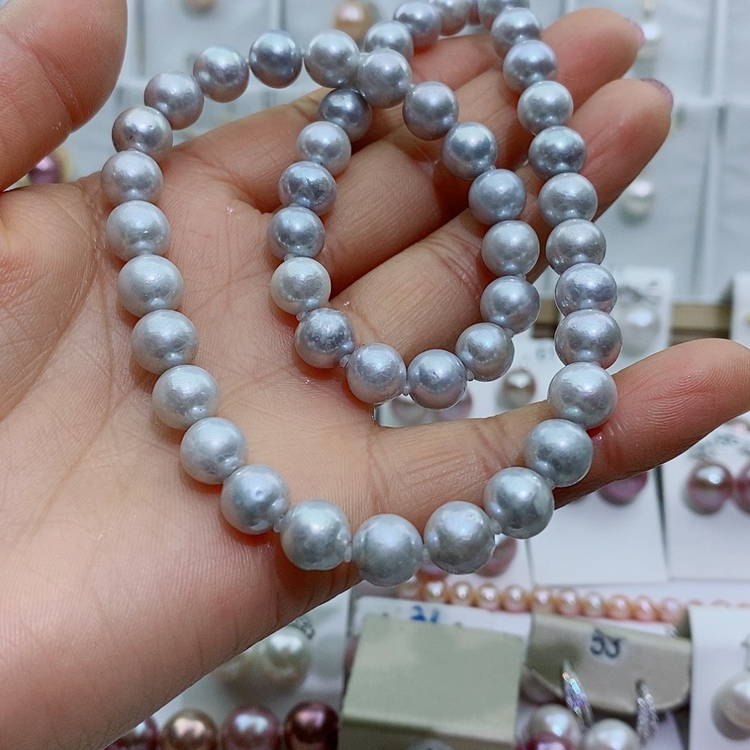 淡水珍珠耳饰合金