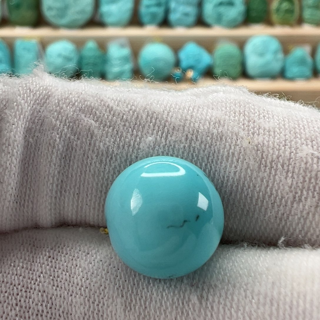 未镶嵌绿松石圆珠11mm