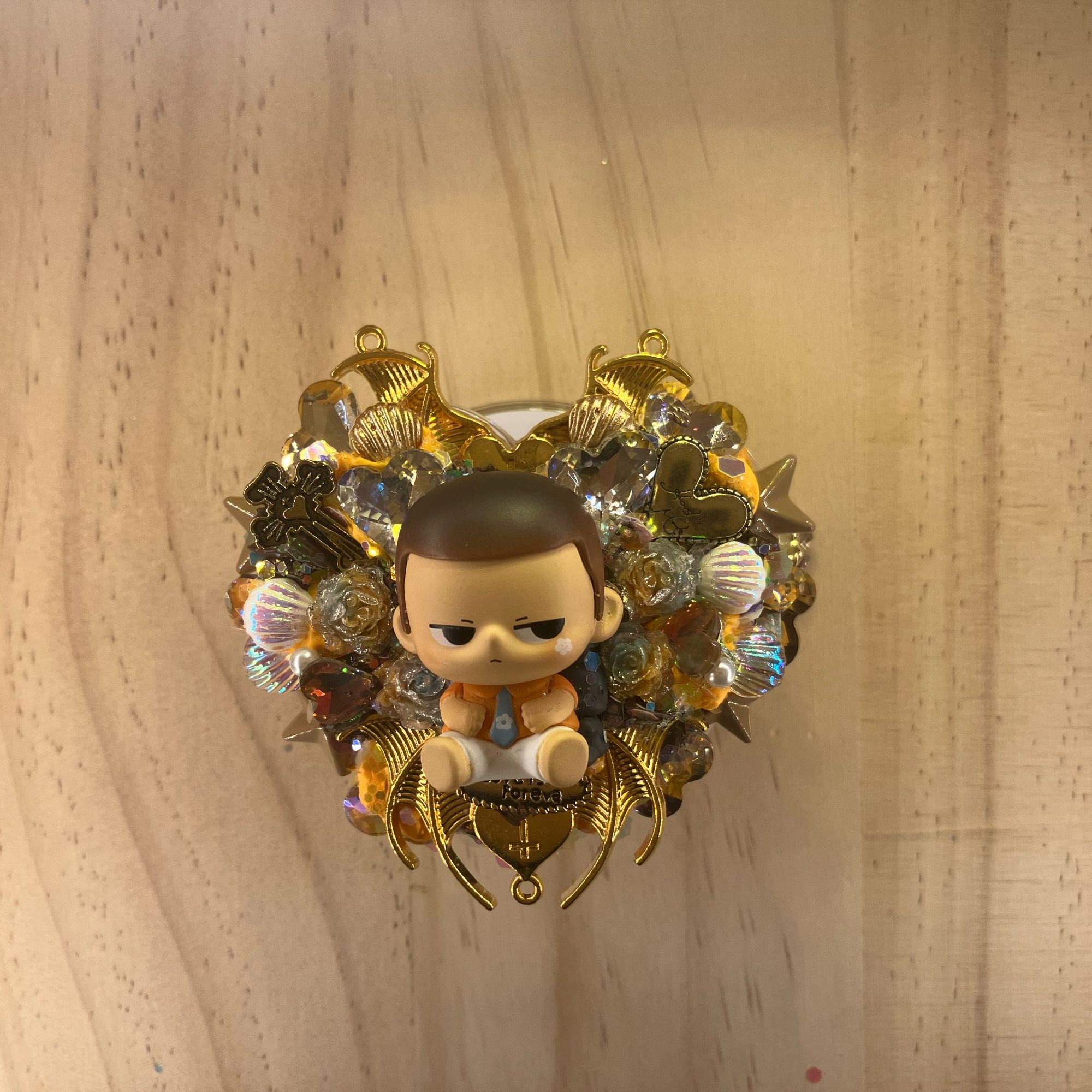 定制萌粒kubo气囊手机支架可贴手机壳