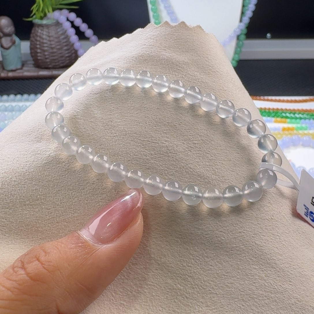 翡翠手链未镶嵌纯白玻璃钢卡6