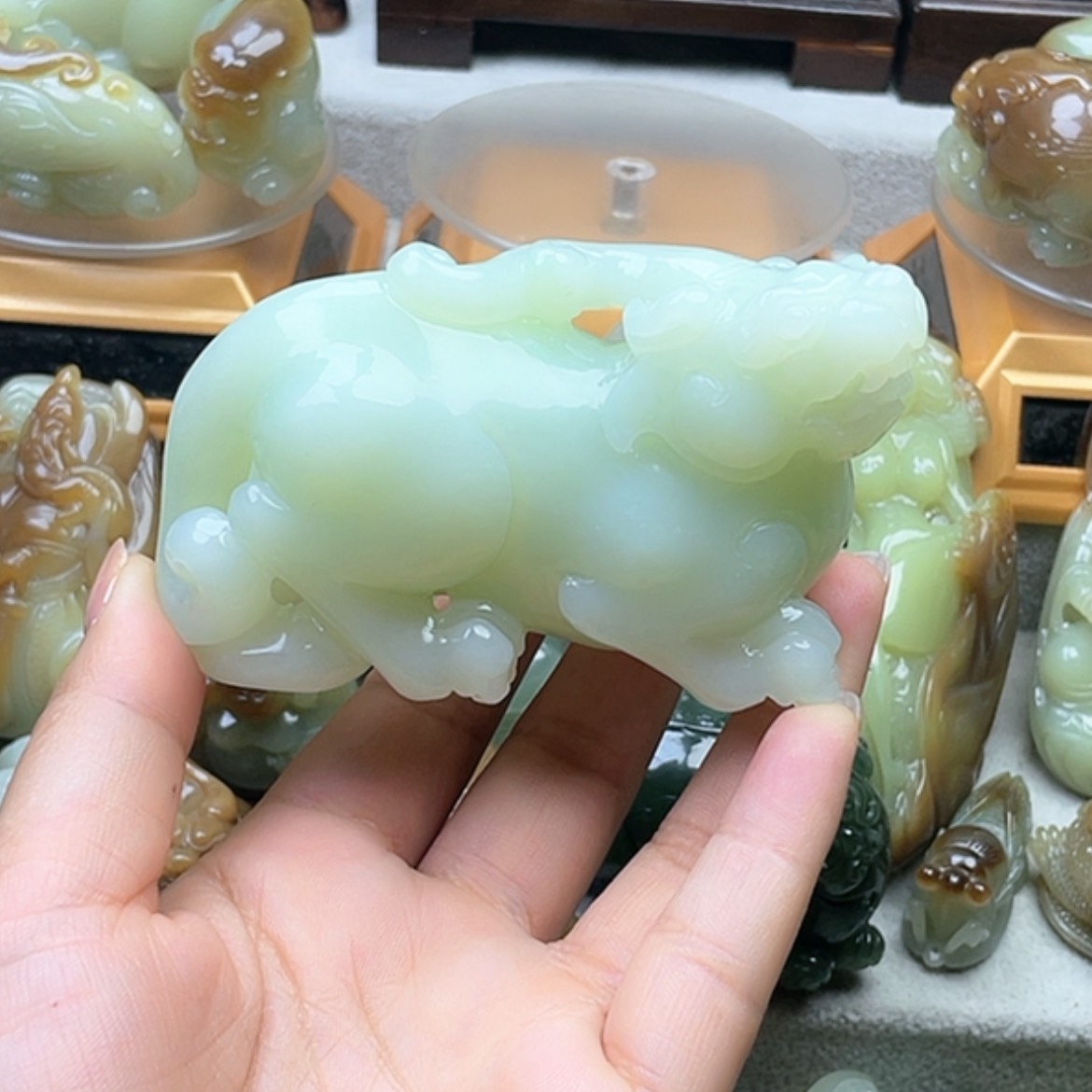 【闪购商品】和田玉未镶嵌挂件～**…