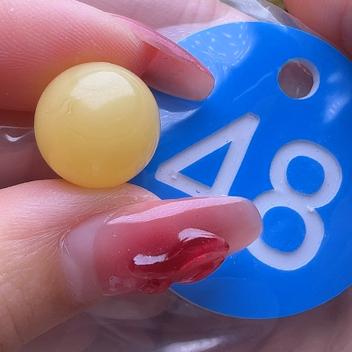 蜜蜡裸石未镶嵌12mm圆珠