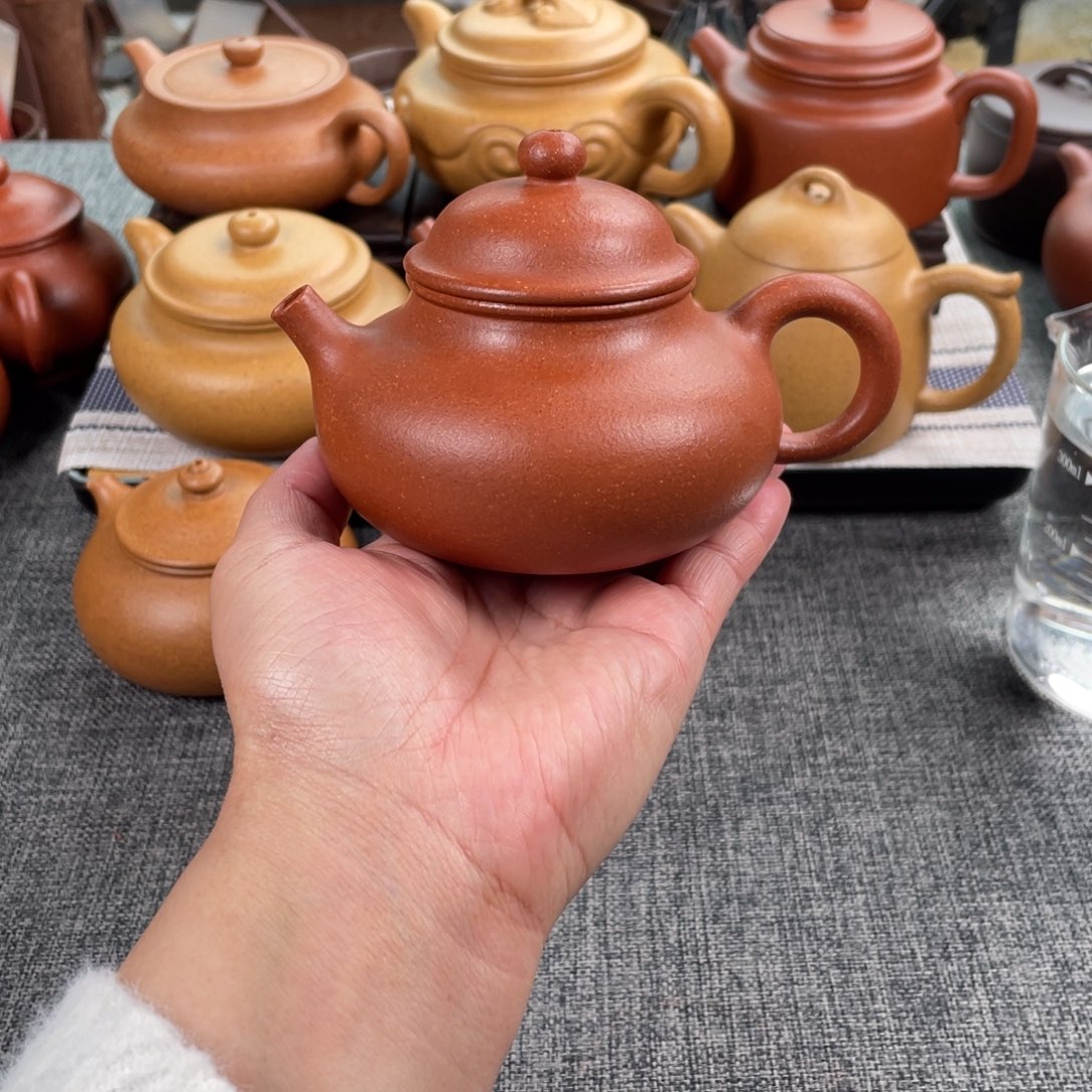 紫砂茶壶红降坡容天全手40目200
