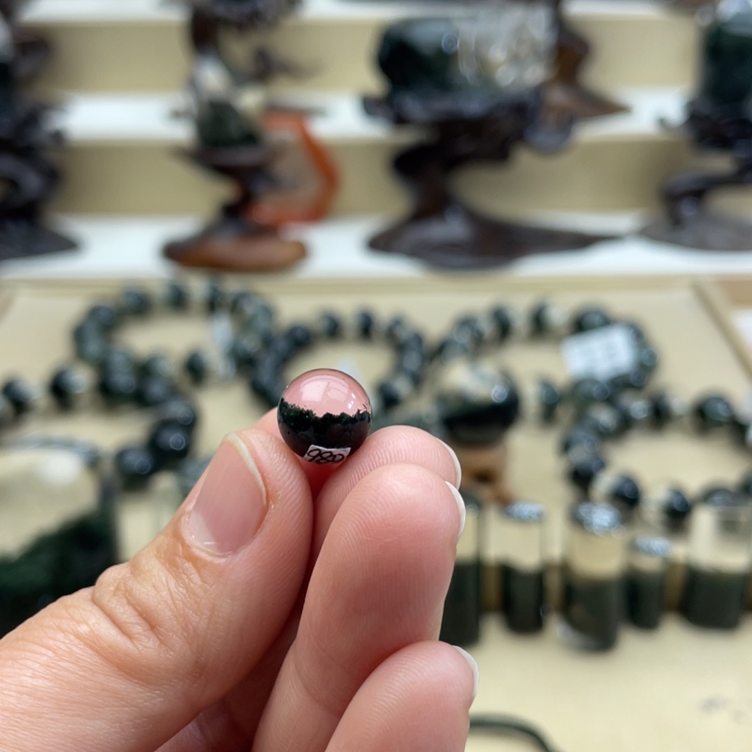 水晶颈饰未镶嵌燃***鸟绿幽灵单珠打孔定制不退换